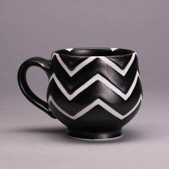 A 16 oz. Mug, Porcelain Cone 10 Reduction Fired