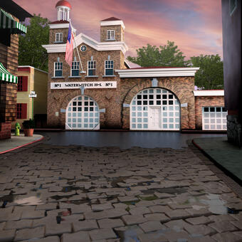 ANNAPOLIS WATERWITCH HOOK & LADDER NO. 1 by artist Mark R. Hailey