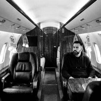 Tech bro in a Lear Jet, all oxygen masks have dropped