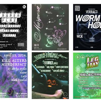 Flyers from co-collaborative events.