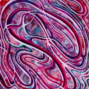 Ink and Acrylic Paint on Cold Pressed Water Color Paper