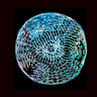 Biocymatic Frequency III (Marine Bioacoustics + Astrobioacoustics): "Vymatics" by Shodekeh, visualized by Erica Hansen for "Voyages: Chapter I" at the National Aquarium & the Towson University Planetarium, 2022 & 2023.