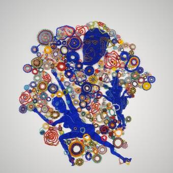 Blue Circle Wall hanging 