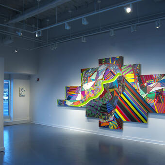 &quot;Recycled' installed at the Gibbs Street Gallery at VisArts in Rockville, MD