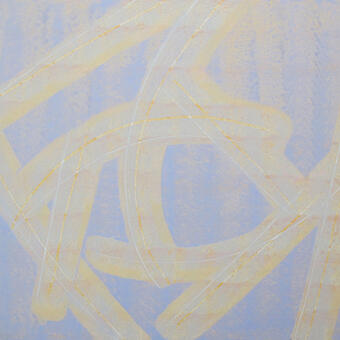 blue lines, with gold