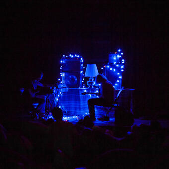 Peals perform at Artisphere during the Fermata international sound art exhibition in July 2014.