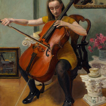 Alexandra Playing her Cello