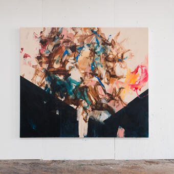 Katie Pumphrey | "Fever Dream", 84"x72", acrylic on canvas, 2017