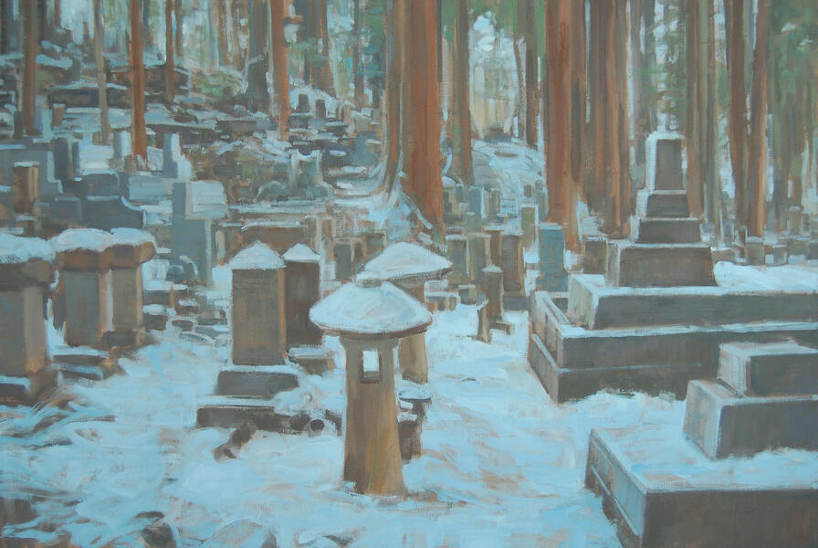 Takayama, Cemetery, Winter