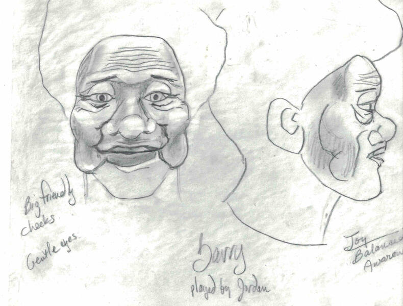 Sketch of Jordan's character, Barry