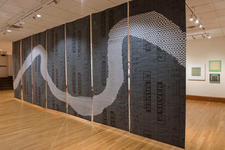 The Divide Installed at Northern Illinois Art Museum (7 panels)