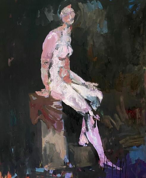 Naked Woman Seated