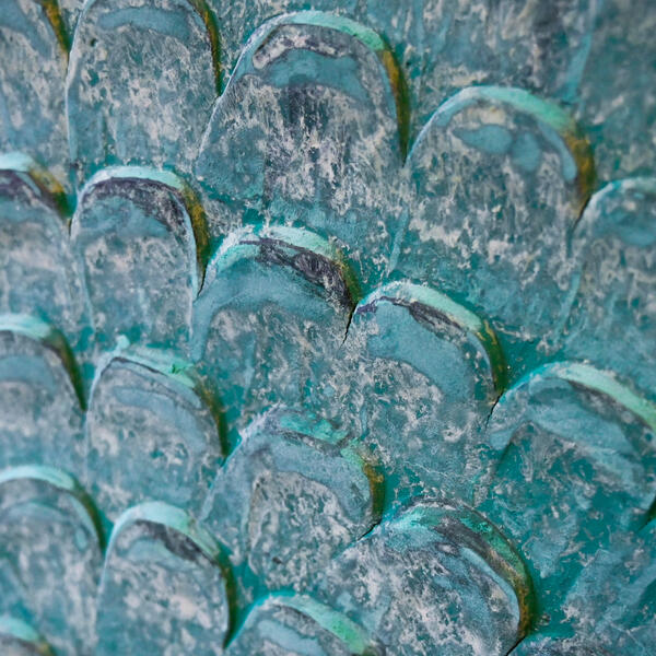 30 Turquoise Dahlia, detail