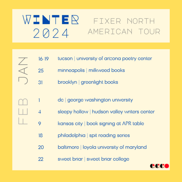 FIXER Winter 2024 Tour Poster