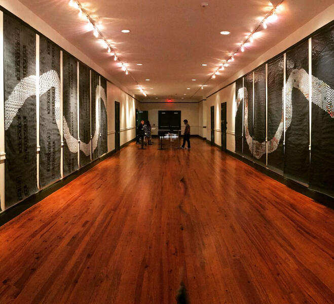 The Divide installed at Creative Artspace New Orleans (14 Panels)