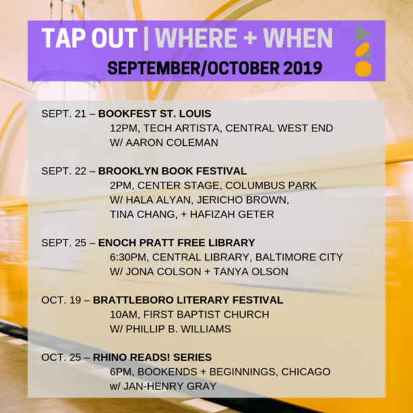 TAP OUT Fall 2019 Tour Poster
