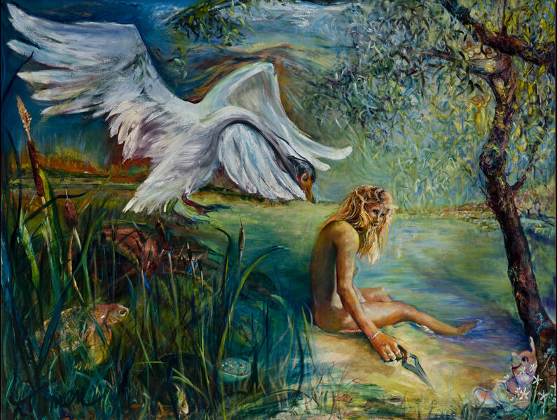 What's This? Prequel, 60 x 79 x 2, oil on linen