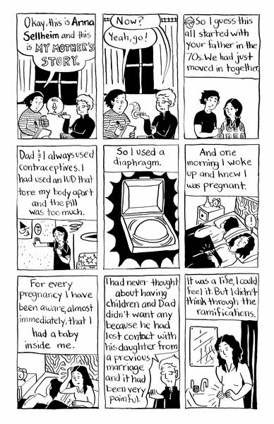 My Mother's Story Page 1 (from Comics For Choice)