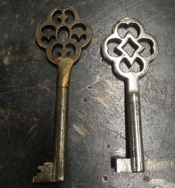 Vintage keys from Nuremberg, Germany