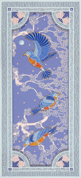 Porcelain Blue Birds