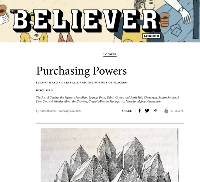 Purchasing Powers, The Believer