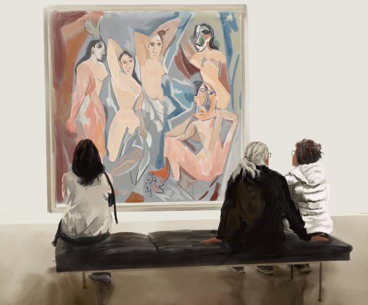 Three Women and the Demoiselles