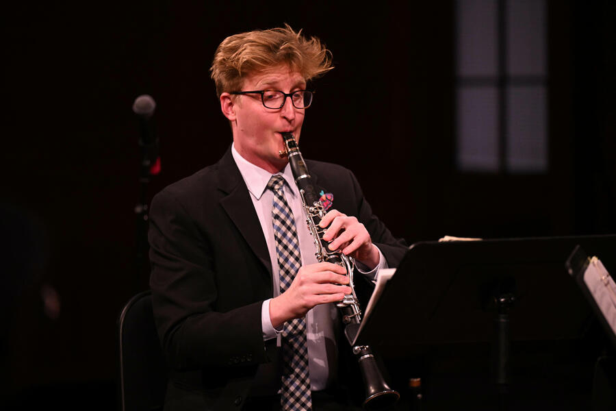 Erik playing at Salisbury Univ.