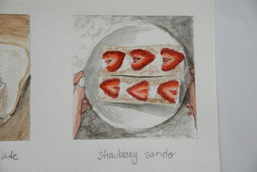 Strawberry sando