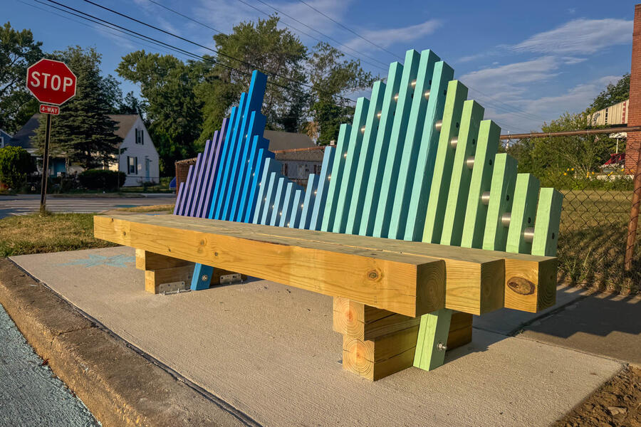 Annapolis Eastport, Eastport Wave bench, perspective view