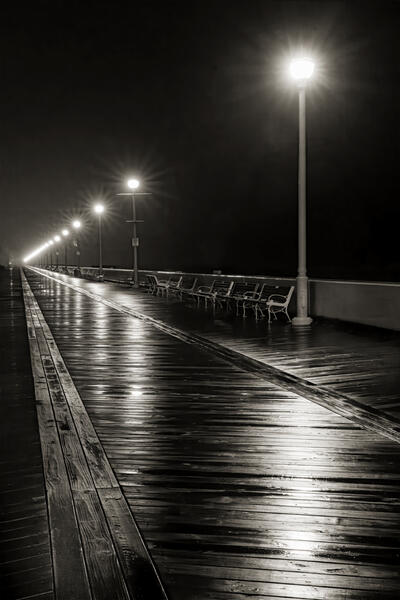 Deserted Boardwalk - Ocean City, Maryland