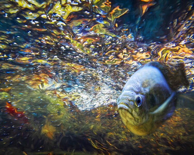 Fish Under Gunpowder River Falls