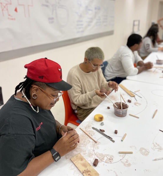 Flute-making workshop at the Baltimore Museum of Art