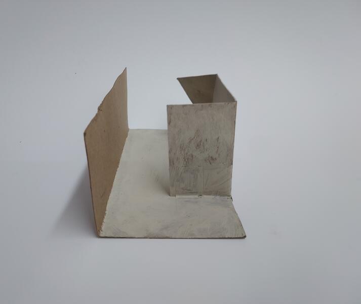 Cardboard study in buff