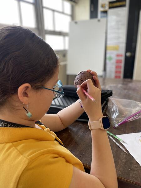 Rattle-making residency at Neelsville Middle School