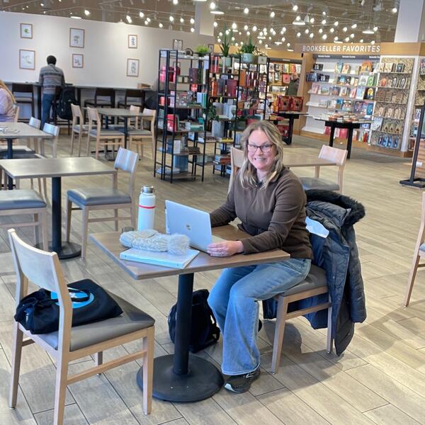 Pop-up Poetry Office at Starbucks in Barnes & Noble, White Marsh (January 2024)