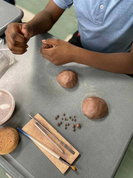 Rattle-making residency at Capitol Heights Elementary School