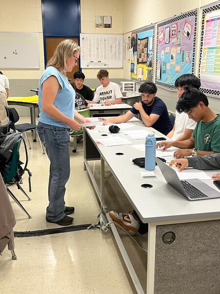 Working with AP Literature Seniors at Perry Hall High School, MD (November 2024)