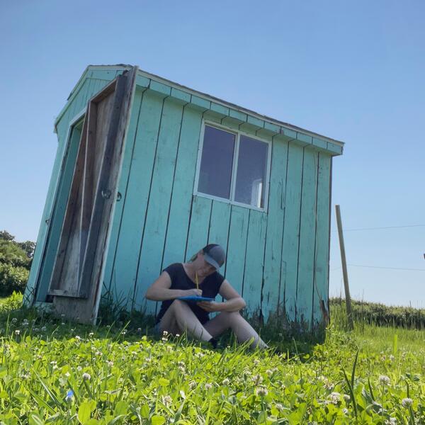 Pop-up Poetry Office at Shaw Orchard's, White Hall, MD (July 2023)