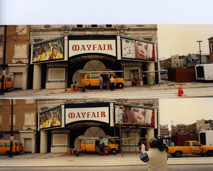 Mayfair Theater Mural installation