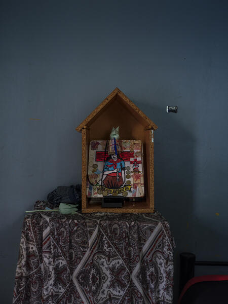 Santuario de Gauchito Gil, Centro Cerrado Pellegrini, Abasto, Argentina, 2024