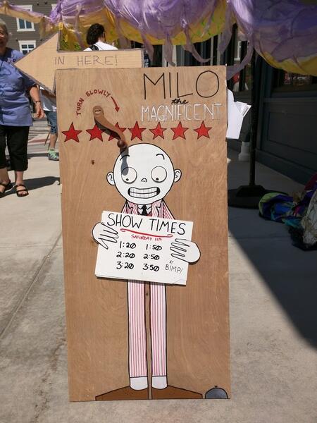 The Milo the Magnificent® Kinetic Sandwich Board