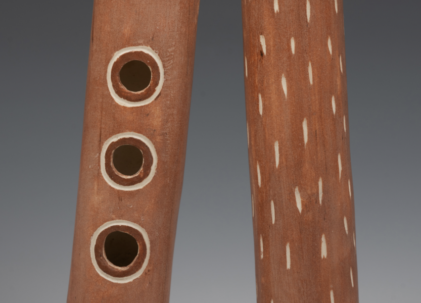 Lilac Double Flute - detail