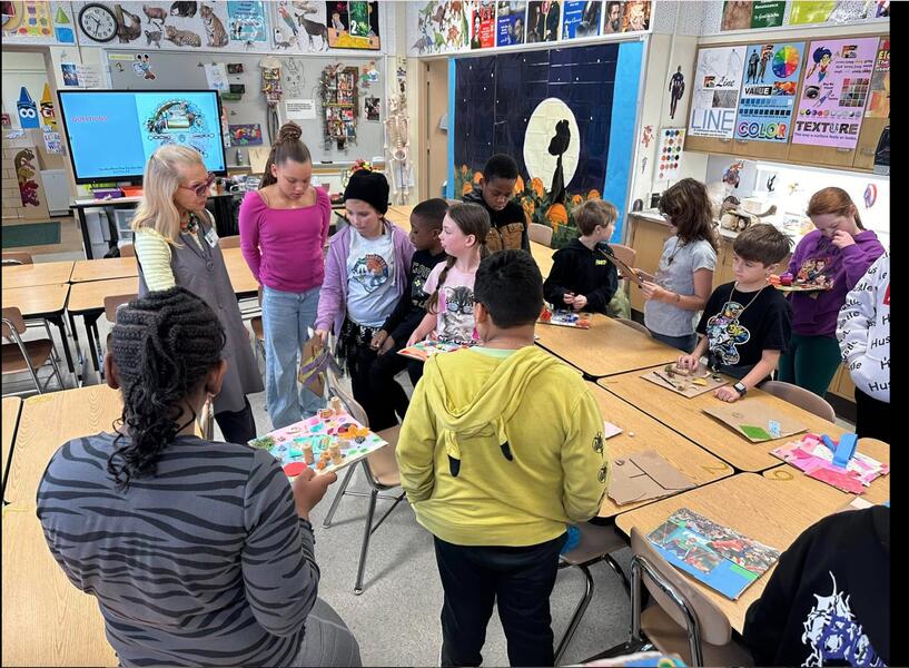 Art Talk and Critique, Chase Elementary School (Baltimore County Public Schools), Grade 4, 10/29/24