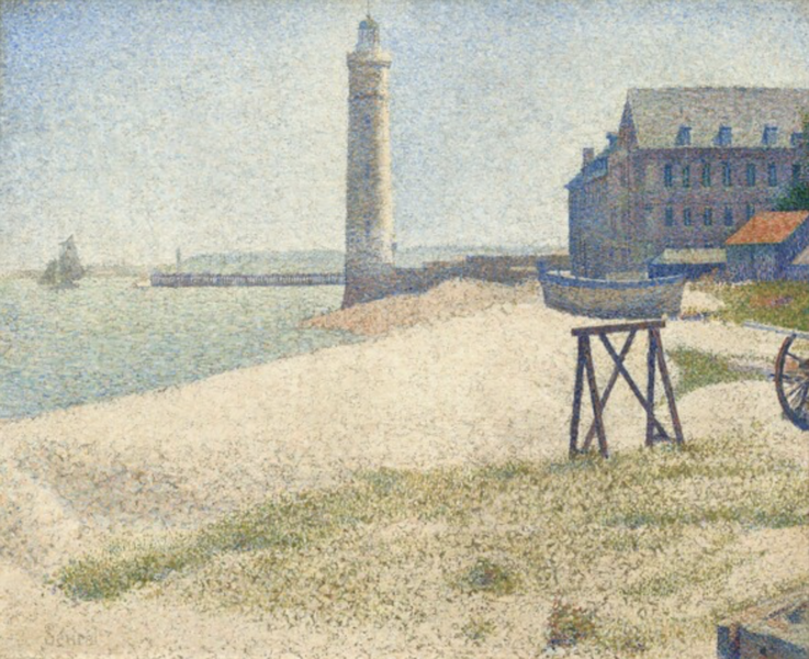 Georges Seurat - The Lighthouse at Honfleur, 1886.