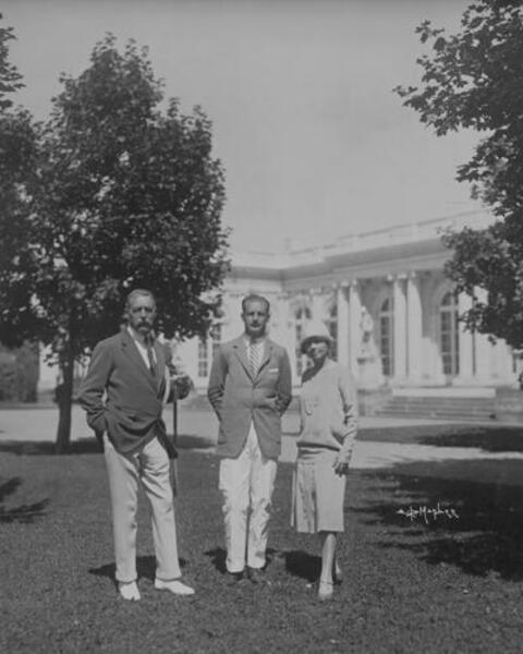 Baldwin couple with architect  MacLaren, Colorado Springs, 1906