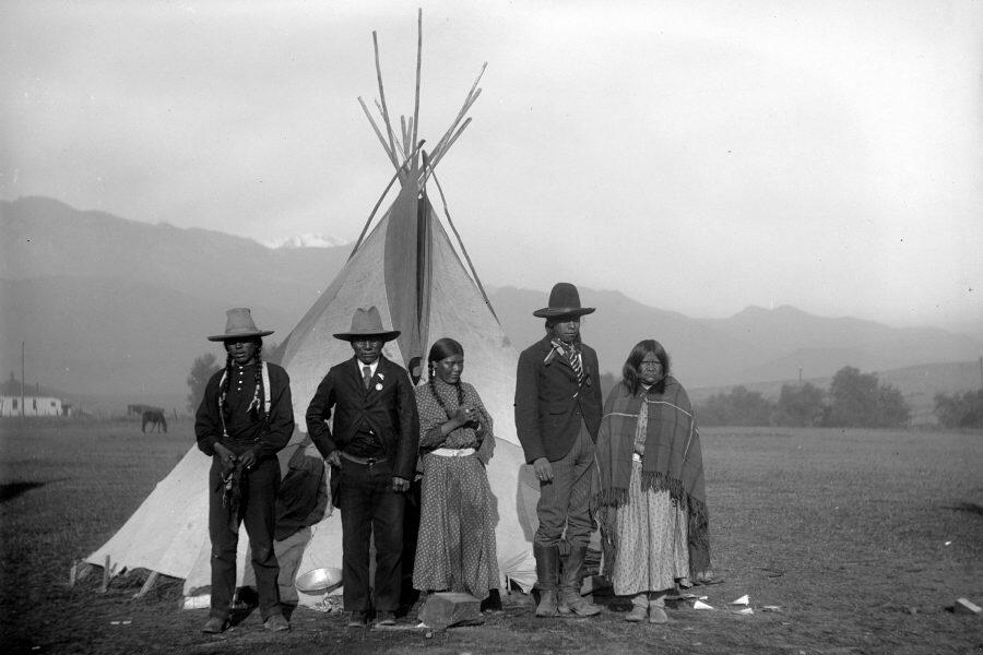 Ute camp, Colorado Springs, 1906