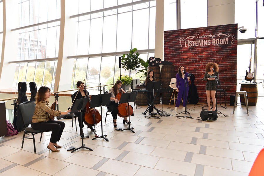 Performing in the Listening Room with members of Iris Music Project