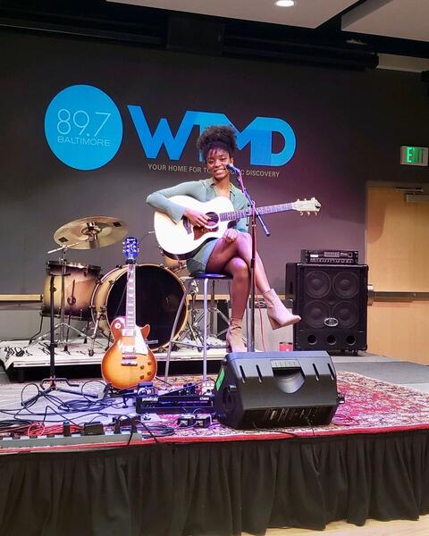 At former WTMD studio in Towson