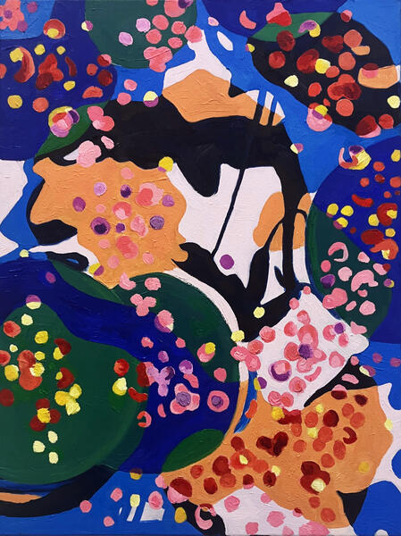 Frog Pond, oil on canvas, 18 x 24 inches, 2025
