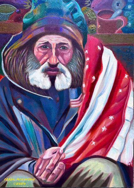 Homelessness - Jeremiah the Veteran Clothed in Democracy